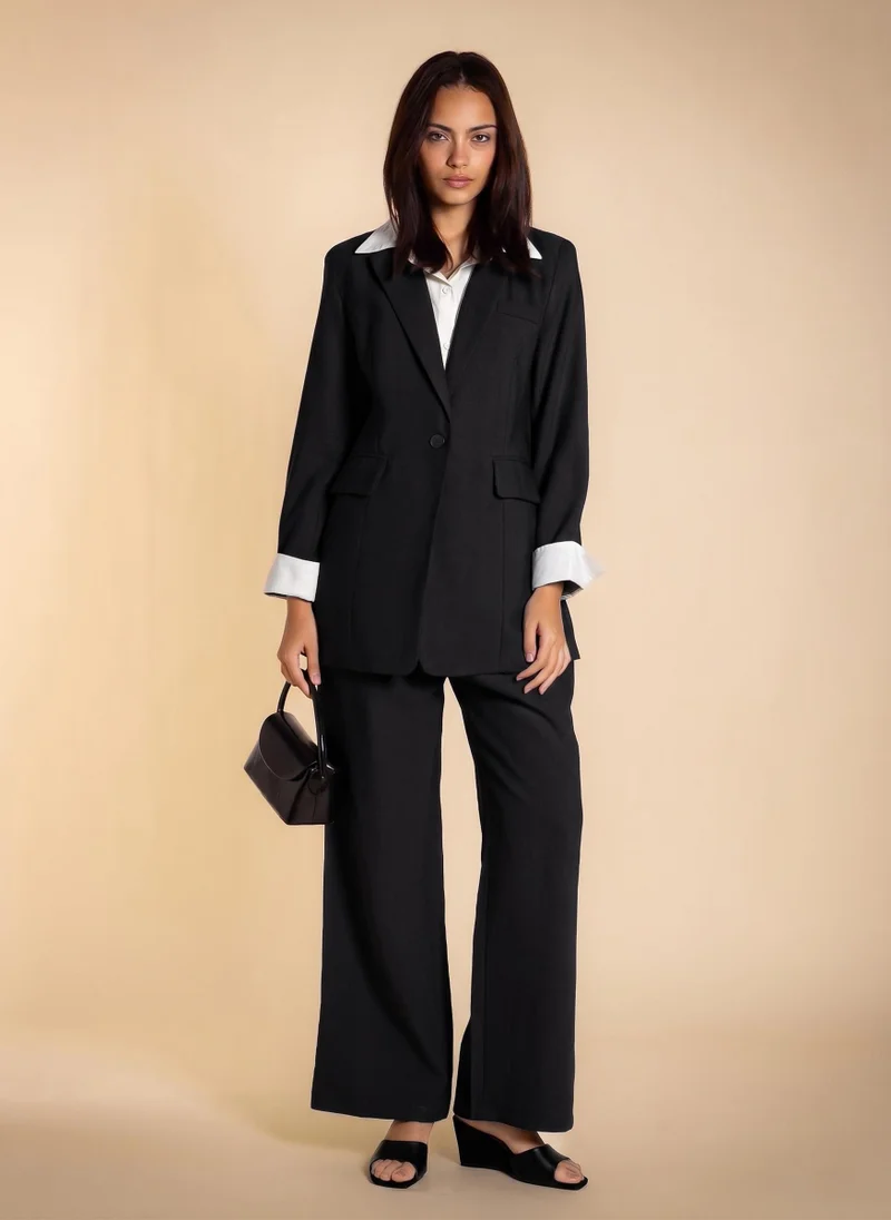 SHAPES LAYERED COMFORT BLAZER SET