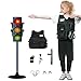 Hitish Simulation Traffic Light and Crosswalk Light Signal Set for Kids  Role Play Pretend Play Toys with Clothes Educational Toys Birthday Gift for Boys and Girls - Image 2