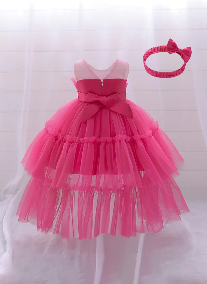D'Daniela Tiered Tulle Dress