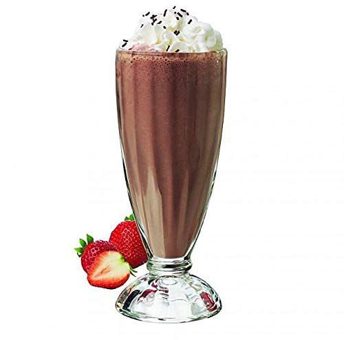 SkyKey Tall Glass Set for Serving Ice Cream, Shakes, Mocktail, Hot Chocolate Fudge 350 ml, Clear - (Pack of 2 Pieces) - Image 1