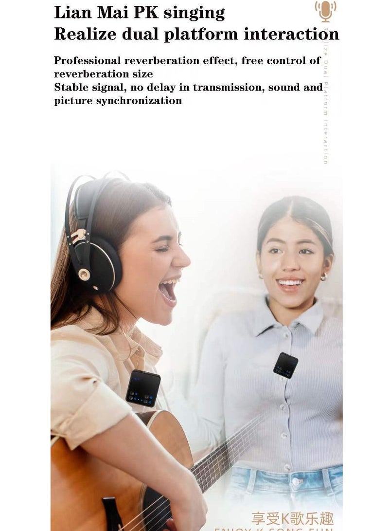 Rock Pow Wireless Lavalier Microphone System Compatible with DSLR Cameras, Camcorders, iPhone, Android Smartphones, and Tablets, Professional Lav Mic for Vlog YouTube Online Teaching Wedding - Image 3