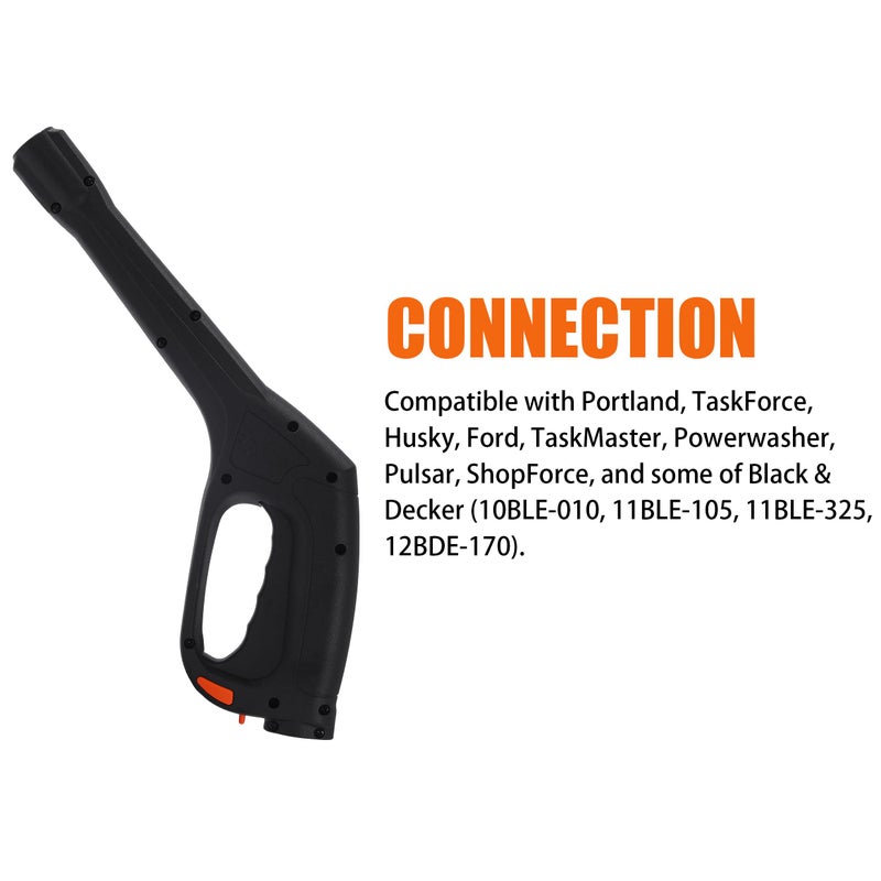 FIXFANS Pressure Washer Gun, Compatible with Some Portland Husky Black Decker Ford Pulsar Shopforce Taskforce Powerwasher Taskmaster Electric Pressure Washers, Replacement Power Washer Gun 2000 PSI - Image 3