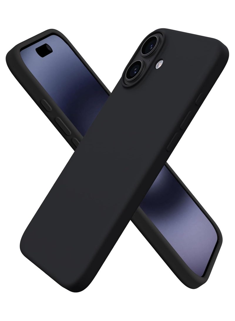 FOCUS iPhone 16 Plus Protective Slim Fit Case Liquid Silicone Cover with Full Body Protection Anti-Scratch Shockproof Case