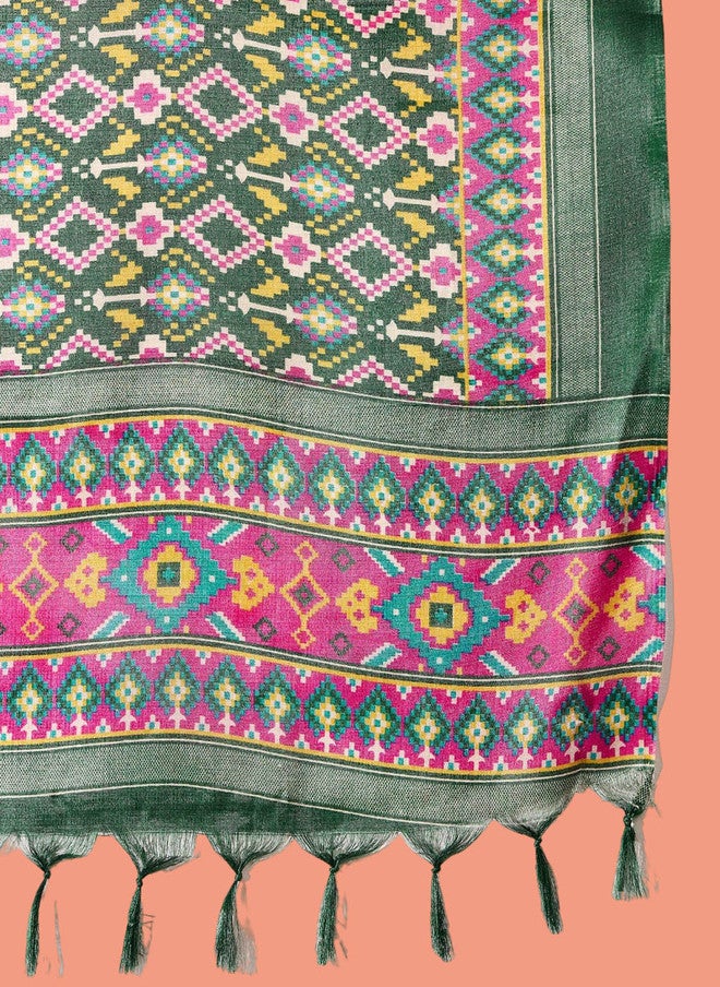 InWeave Women A-Line High Low Kurta With Palazzo - Image 4