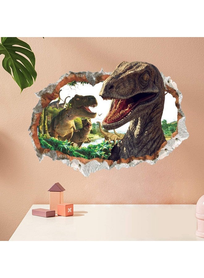 Runtoo Dinosaur Wall Decals 3D Wall Stickers for Kids Bedroom Nursery Boys Room Wall Decor - Image 3