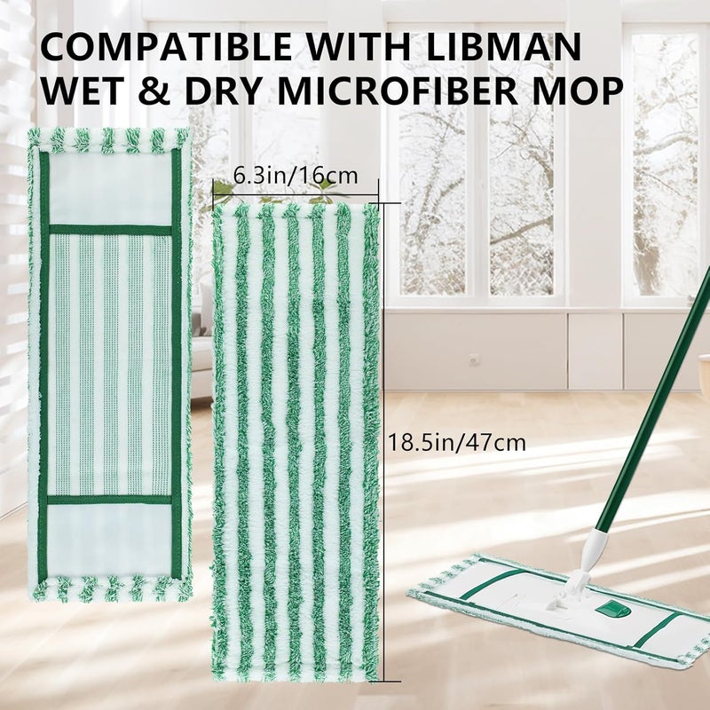 DOCXCDO mop Pads for libman (White & Green) - Image 2