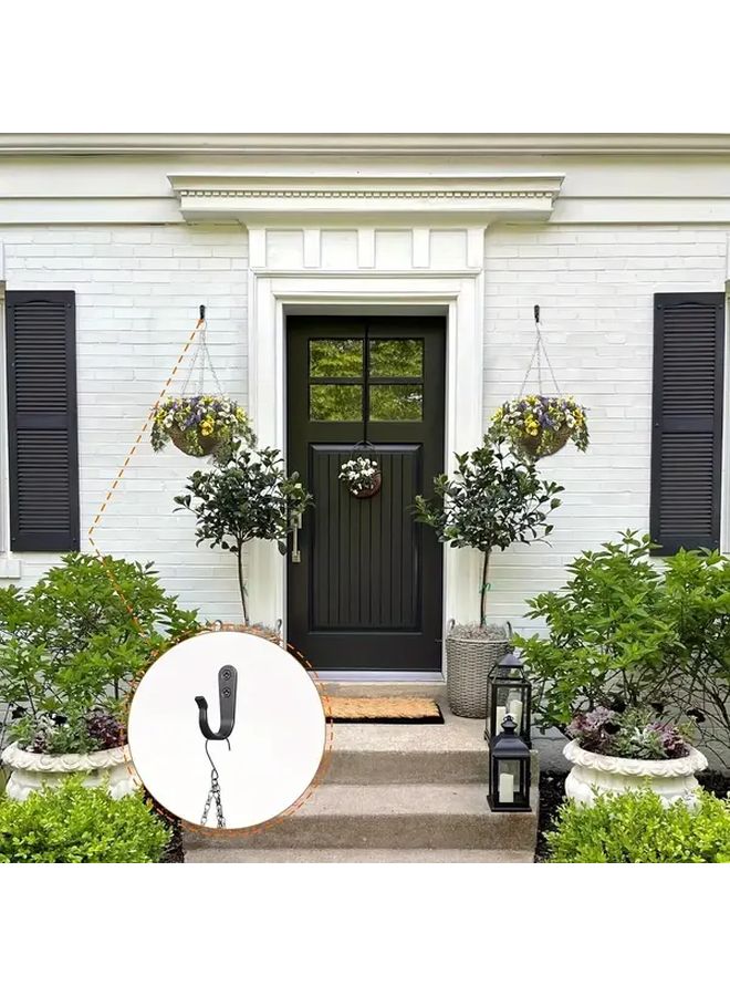 8 خطاف حديدي ثقيل مقاوم للصدأ 16 برغي تركيب الحائط للتخزين - Image 4