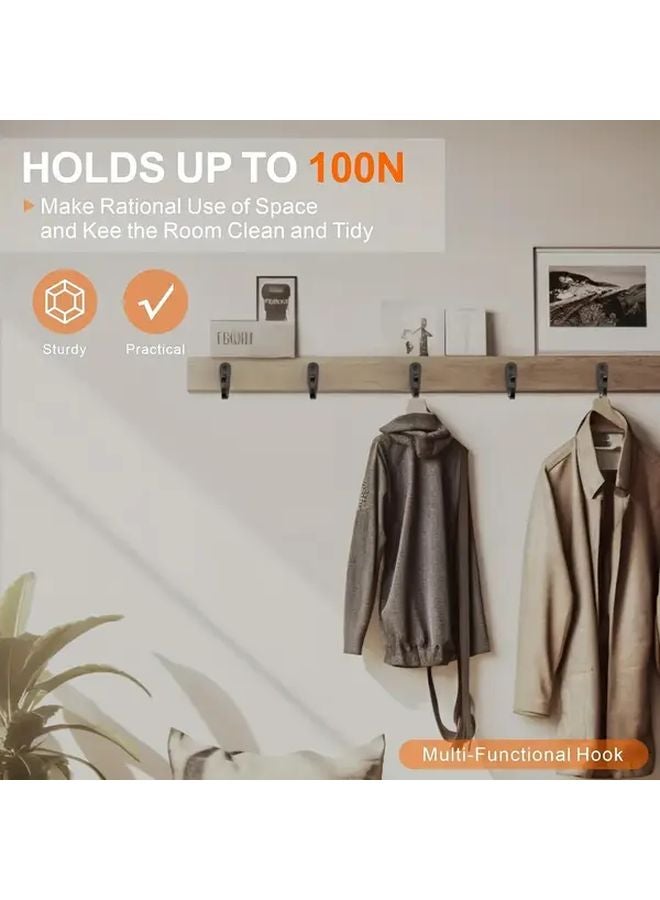 8 خطاف حديدي ثقيل مقاوم للصدأ 16 برغي تركيب الحائط للتخزين - Image 3