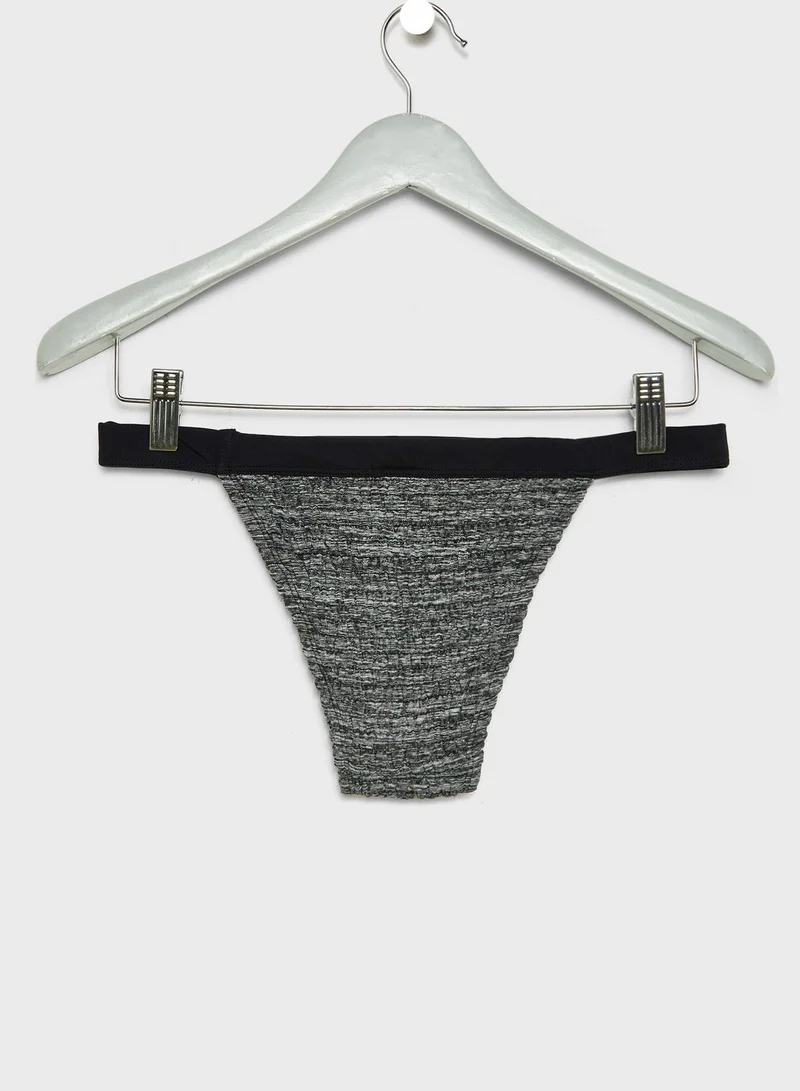 TOPSHOP Shirred Bikini Bottom