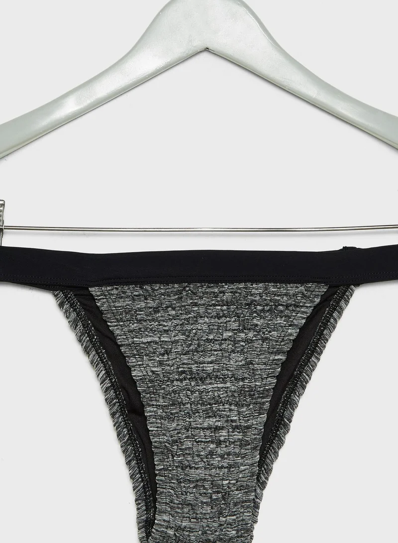 TOPSHOP Shirred Bikini Bottom