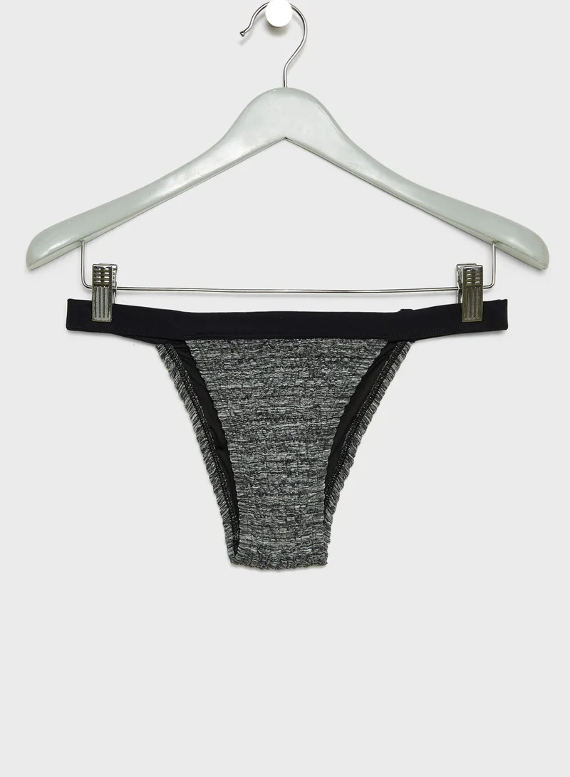 TOPSHOP Shirred Bikini Bottom