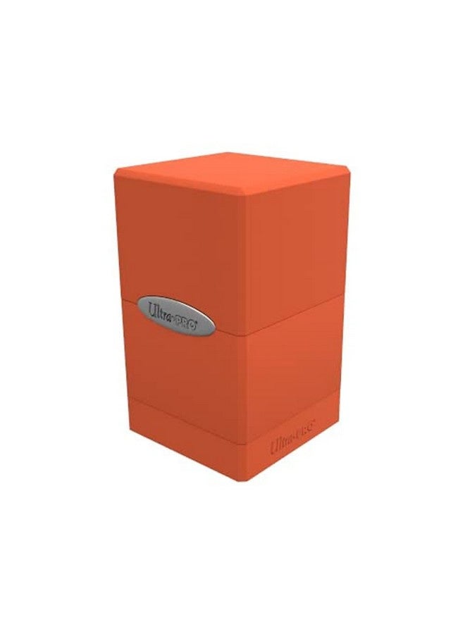 Ultra Pro E-15732 Satin Tower Deck Box-Pumpkin Orange - Image 1