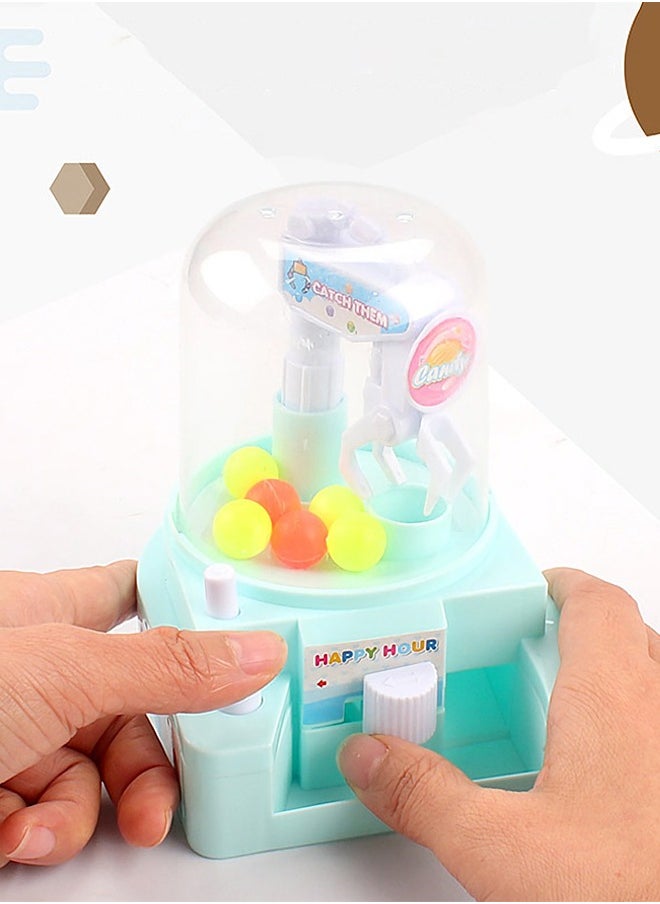 GROIC Mini Catching Balls Toy Manual Mini Doll Machine Kids Mini Candy Machine Claw Grabber Catching Balls Toy Great Gifts for Boys & Girls-Blue  - Image 4