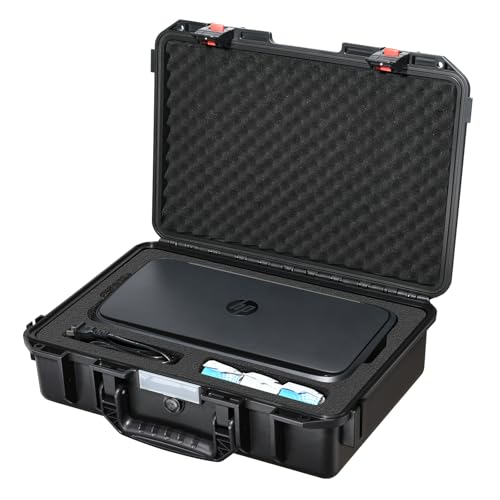 YETEETH Case for Hp Printer 250 Officejet Mobile: Hard Shell Cover All-in-One for 16 Inch Small Wireless Mobile Printer | Waterproof Dustproof Custom Pp Interior Laptop Box | Fits Ink Charger and Accessories - Image 1