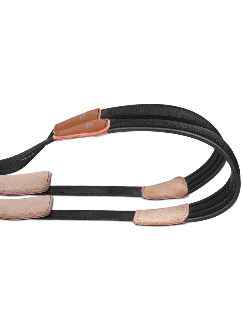 Excefore Professional Saxophone Shoulder Strap, Saxophone Strap Professional Shoulder Harness Leather Padded for Alto Tenor Bari Soprano Sax, for Alto Tenor Soprano Baritone Sax, Black  - Image 5