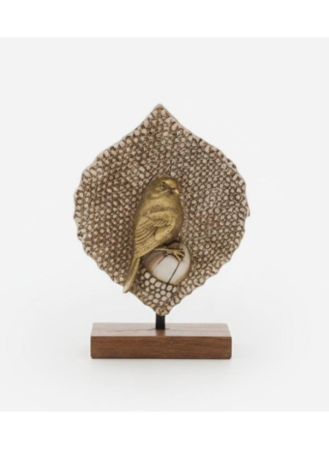 AKDC Polyresin Golden Bird Figurine – Luxury Metallic Finish Home Décor 21 cm - Image 2
