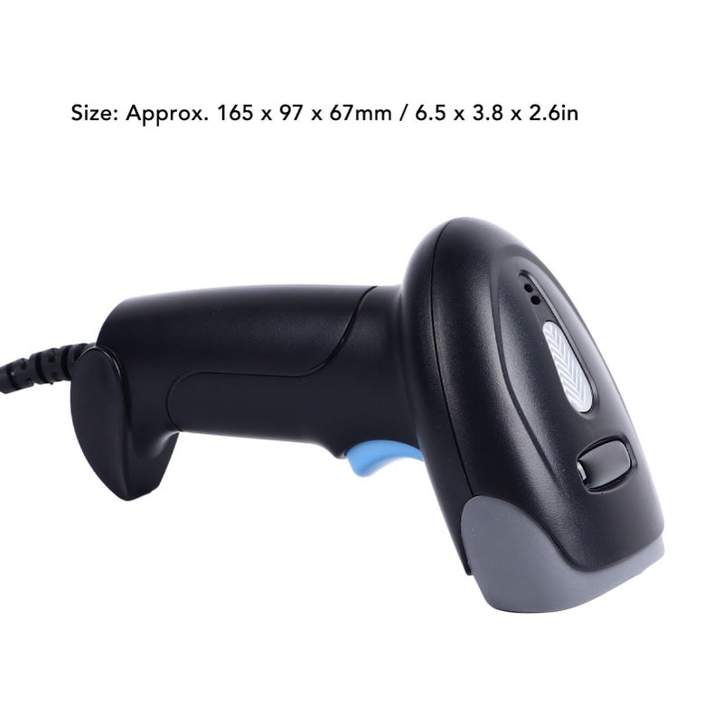 USB Wired Barcode Scanner Handheld QR Code Reader Fast Accurate for Retail Logistics - Image 3