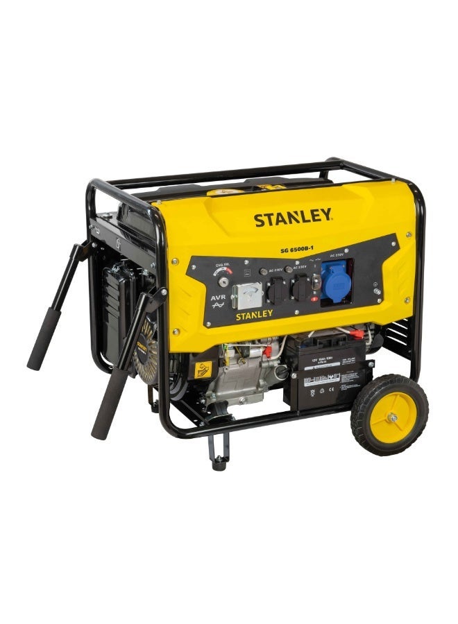 STANLEY Petrol Generator 6.0 KW Rated Power, Electric Start, AVR, 25L Fuel Tank - SG6500B-1 - Image 1