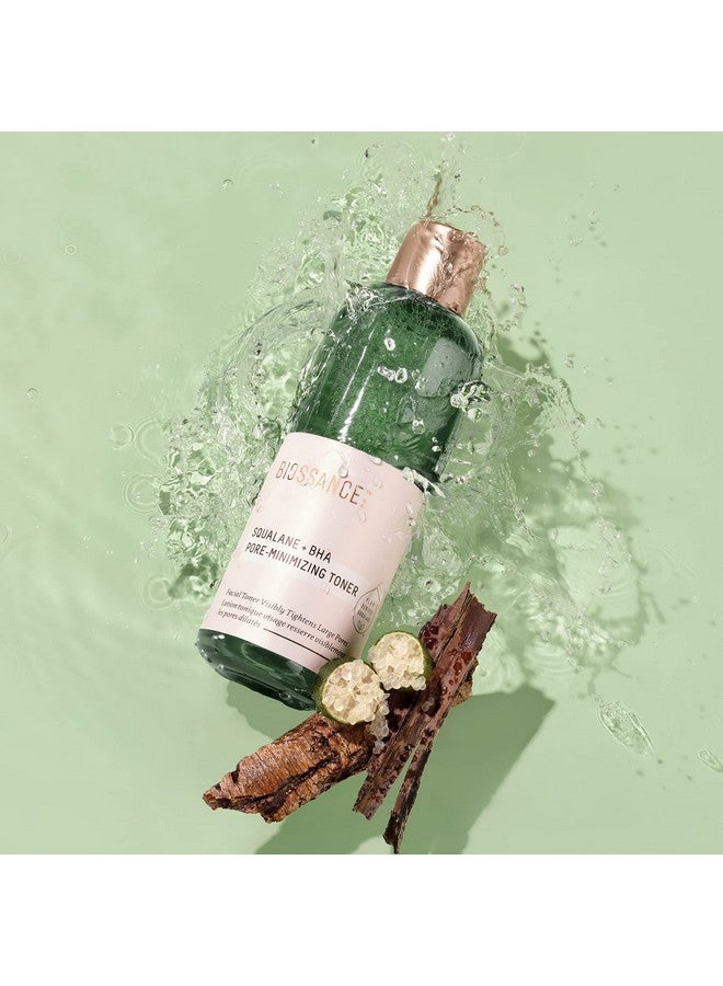 BIOSSANCE تونر إيوسنس سكوالان + BHA لتقليل حجم المسام. احصل على مسام أصغر وأكثر وضوحًا. يقشر بلطف ويرطب للحصول على بشرة ناعمة ومنعشة (4.5 أونصة سائلة) - Image 3