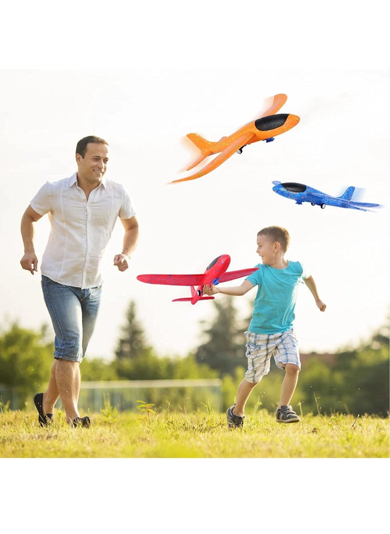 Swift 2 Pack Airplane Toy with Launcher, LED Foam Airplane Launcher Toy for Kids, 2 Flight Mode Airplanes Toys, Outdoor Toys for Boys Girls  - Image 3
