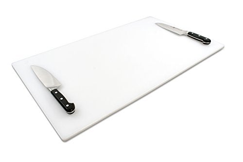 Thirteen Chefs Extra Large 30 x 18 Inch Cutting Board for Meats, Game and Fish – 1/2 Inch Thick HDPP Plastic for Food Service, 10 pounds - Image 1