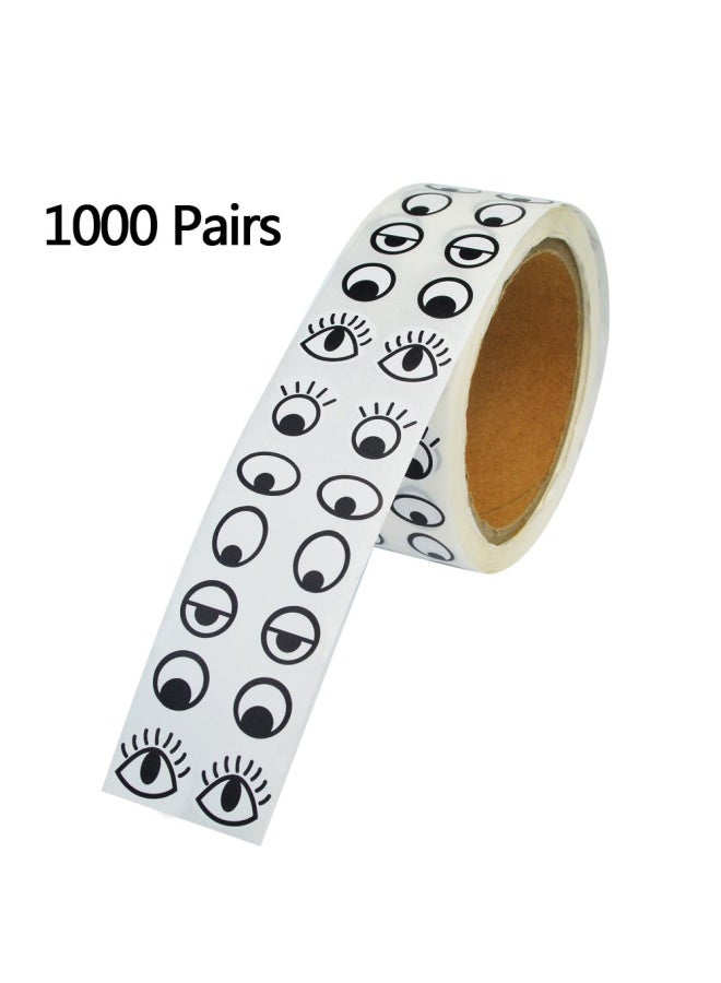 baotongle 1000 Pairs Eye Stickers Lables Cute Colorful Eye Stickers Labels Novelty Stickers - Image 2