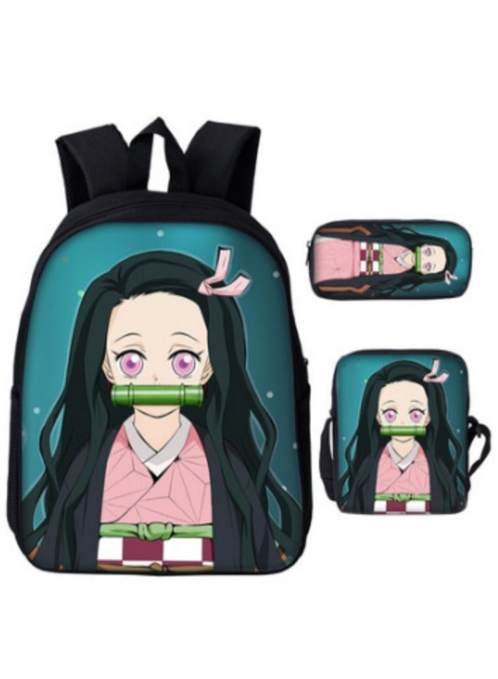Anime cartoon large capacity backpack, student backpack, children's backpack, digital printed Oxford cloth backpack, unisex - Image 1