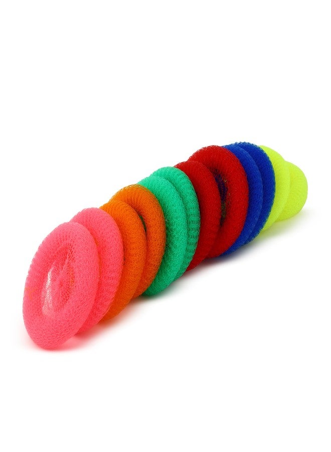 BeatStock Plastic Round Scrubber Pads, Multicolour, for Kitchen Utensils, Dishes, Sinks, Counters, (Pack of 12) - Image 2