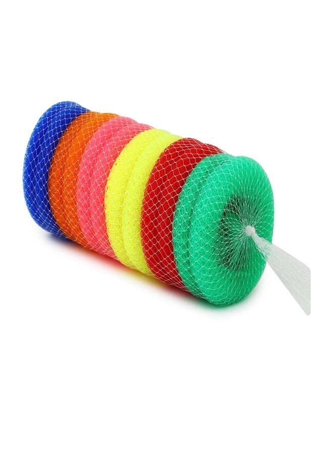 BeatStock Plastic Round Scrubber Pads, Multicolour, for Kitchen Utensils, Dishes, Sinks, Counters, (Pack of 12) - Image 4