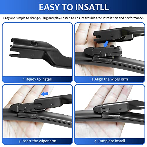 LUTEUS Wiper Blade 26"+16"（Top Lock）Windshield Wipers Sets Replacement for Subaru Crosstrek 2018-2021,Subaru Impreza 2017-2021,Toyota C-HR 2016-2021, (Pack of 2) - Image 5
