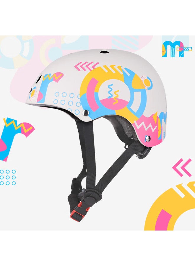 M-cro Children's Sports Helmet For Roller Skating, Skateboarding, Cycling, Outdoor Use, Adjustable Protection, Colorful Helmet, Size M - Image 2