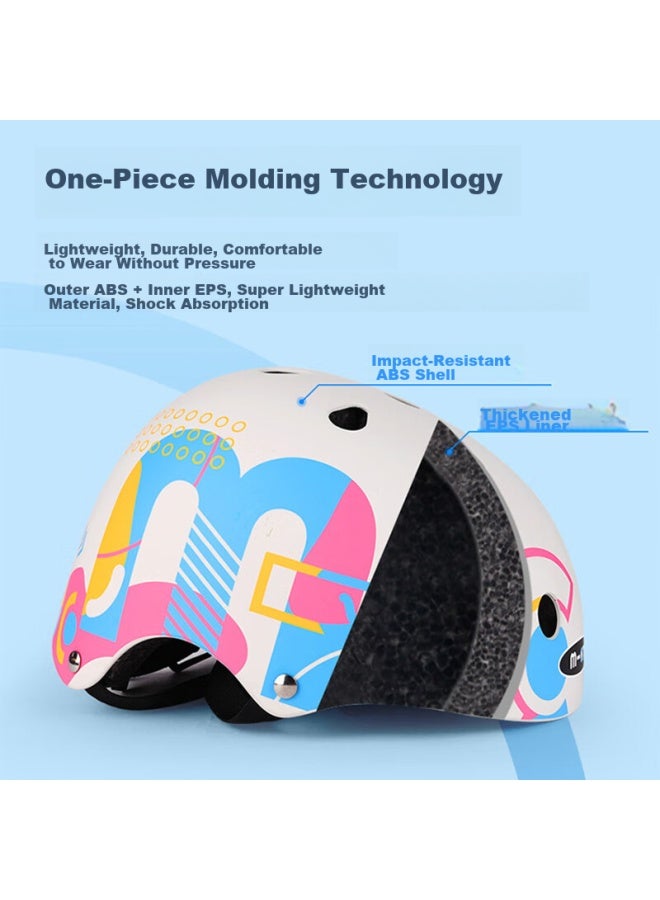 M-cro Children's Sports Helmet For Roller Skating, Skateboarding, Cycling, Outdoor Use, Adjustable Protection, Colorful Helmet, Size M - Image 3