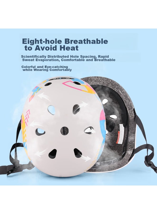 M-cro Children's Sports Helmet For Roller Skating, Skateboarding, Cycling, Outdoor Use, Adjustable Protection, Colorful Helmet, Size M - Image 5