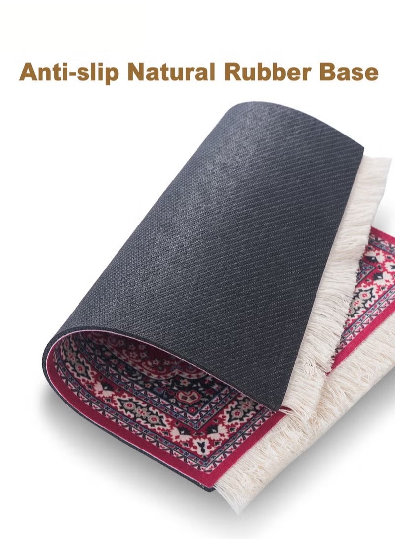 Captaintech 1pcs Coffee Mat Coffee Cup Mat Coffee Mug Mat Table Mat Mouse Pad Paitianle Mouse Pads for Wireless Mouse Oriental Carpet Mouse Mat Computer Mousepad for Table Decor - Image 2