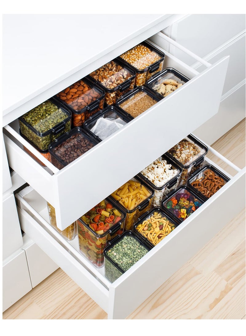 sistema حاوية سيستيما تريتان الترا سكوير 460 مل، حاوية قابلة للتكديس، تأتي بلمسة نهائية شفافة ومتينة ومقاومة للكسر. آمنة للاستخدام في غسالة الأطباق وخالية من مادة BPA. - Image 4