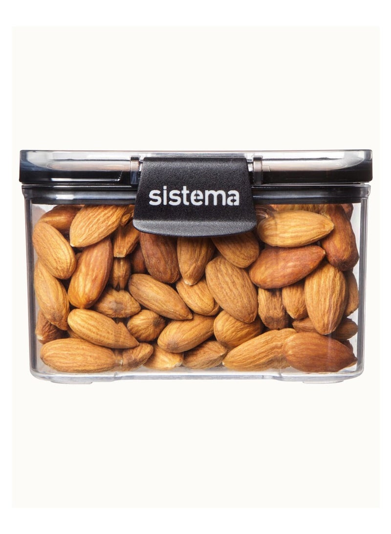 sistema حاوية سيستيما تريتان الترا سكوير 460 مل، حاوية قابلة للتكديس، تأتي بلمسة نهائية شفافة ومتينة ومقاومة للكسر. آمنة للاستخدام في غسالة الأطباق وخالية من مادة BPA. - Image 2