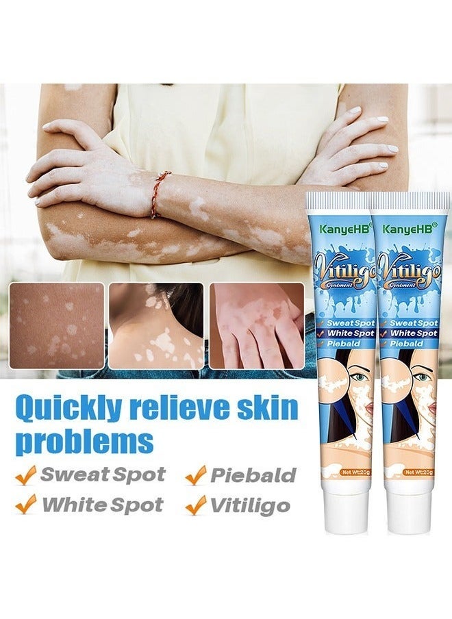 KanyeHB - Vitiligo Ointment, Vitiligo Treatment For Skin Vitiligo, Vitiligo Care Cream For Reduce White Spots And Improve Skin Pigmentation 20G - Image 1