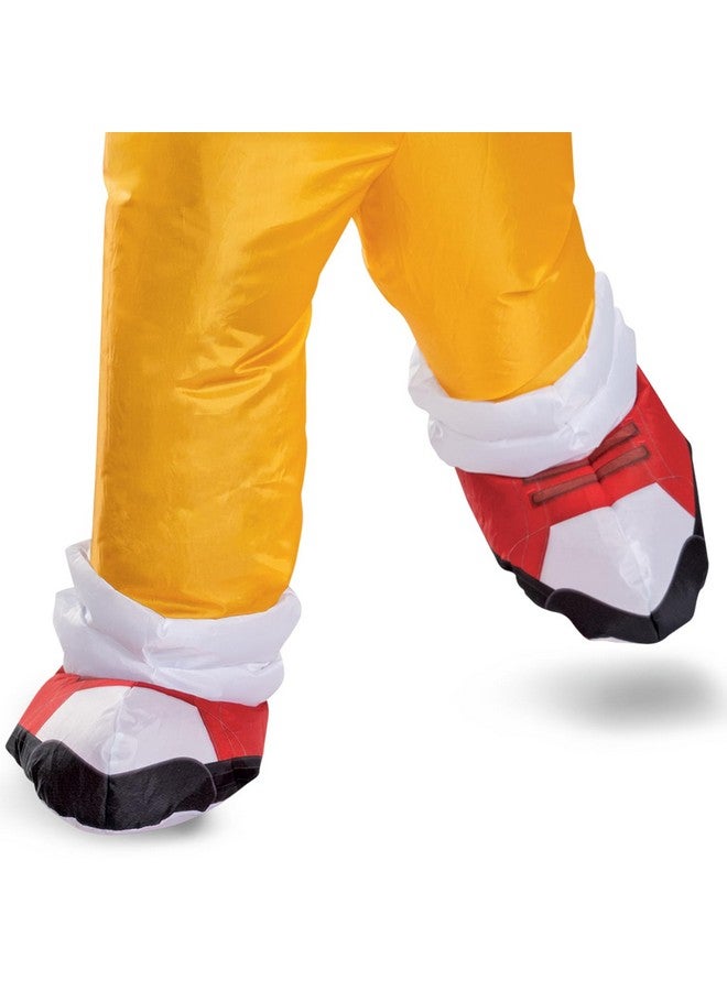 Disguise Sonic Tails Inlatable Kids Costume, Official Sonic Move 3 Inflating Costume with Fan, One Size Child - Image 4