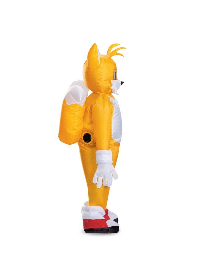 Disguise Sonic Tails Inlatable Kids Costume, Official Sonic Move 3 Inflating Costume with Fan, One Size Child - Image 3