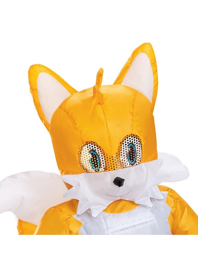 Disguise Sonic Tails Inlatable Kids Costume, Official Sonic Move 3 Inflating Costume with Fan, One Size Child - Image 2