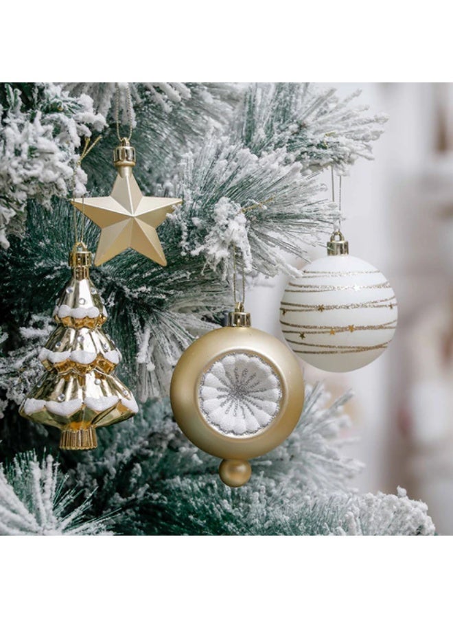 إيفا Christmas Gold & Silver Baubles and Ornaments Set of 100 - Image 2