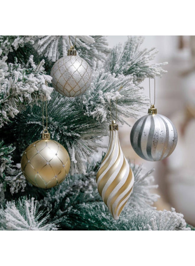 إيفا Christmas Gold & Silver Baubles and Ornaments Set of 100 - Image 3