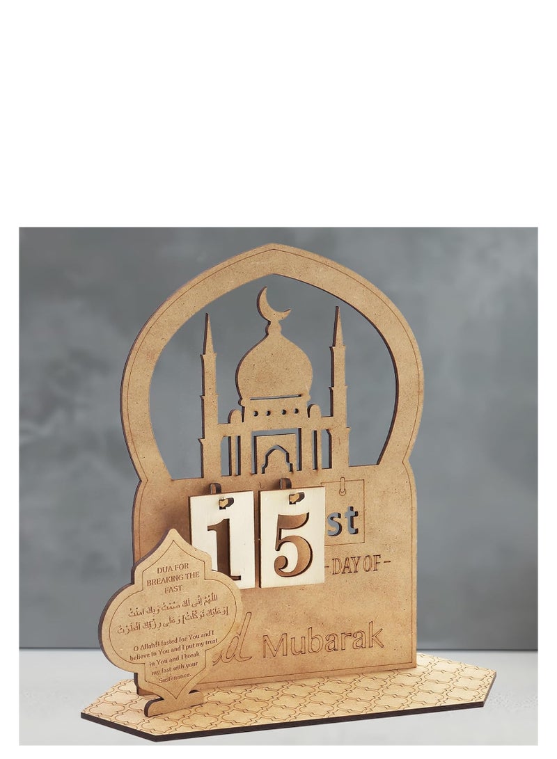 Y&D Ramadan Advent Calendar Countdown Calendars Decorations For Home Table Desktop Ornaments Eid Gift - Image 1