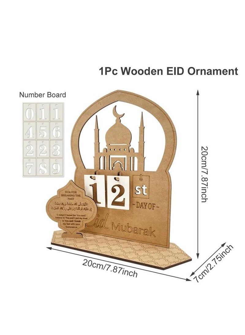 Y&D Ramadan Advent Calendar Countdown Calendars Decorations For Home Table Desktop Ornaments Eid Gift - Image 2