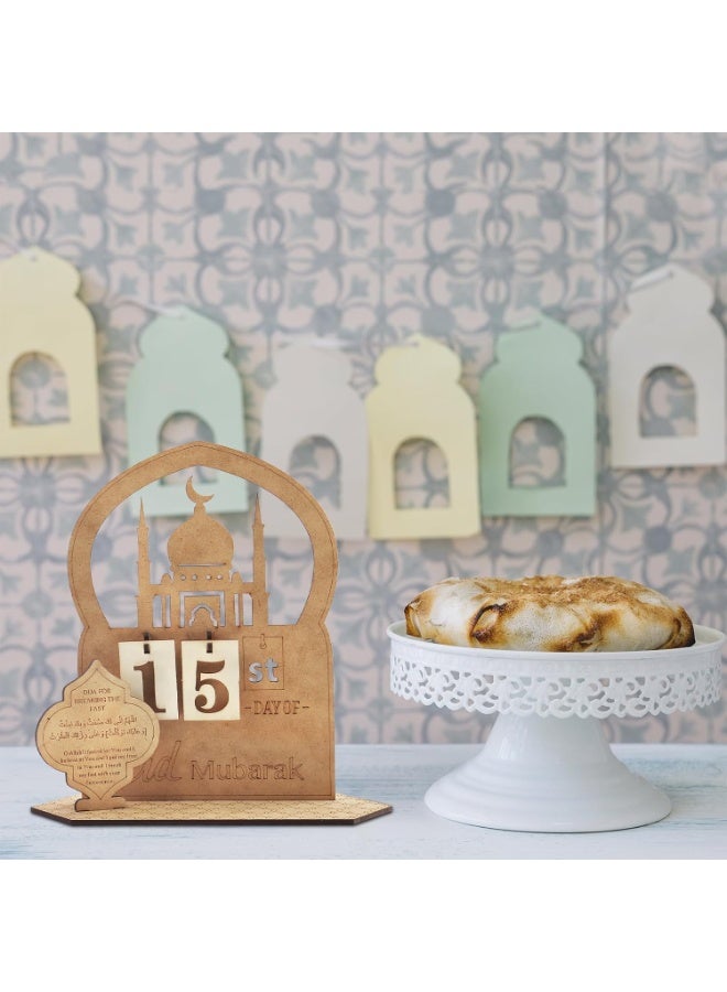 Y&D Ramadan Advent Calendar Countdown Calendars Decorations For Home Table Desktop Ornaments Eid Gift - Image 3