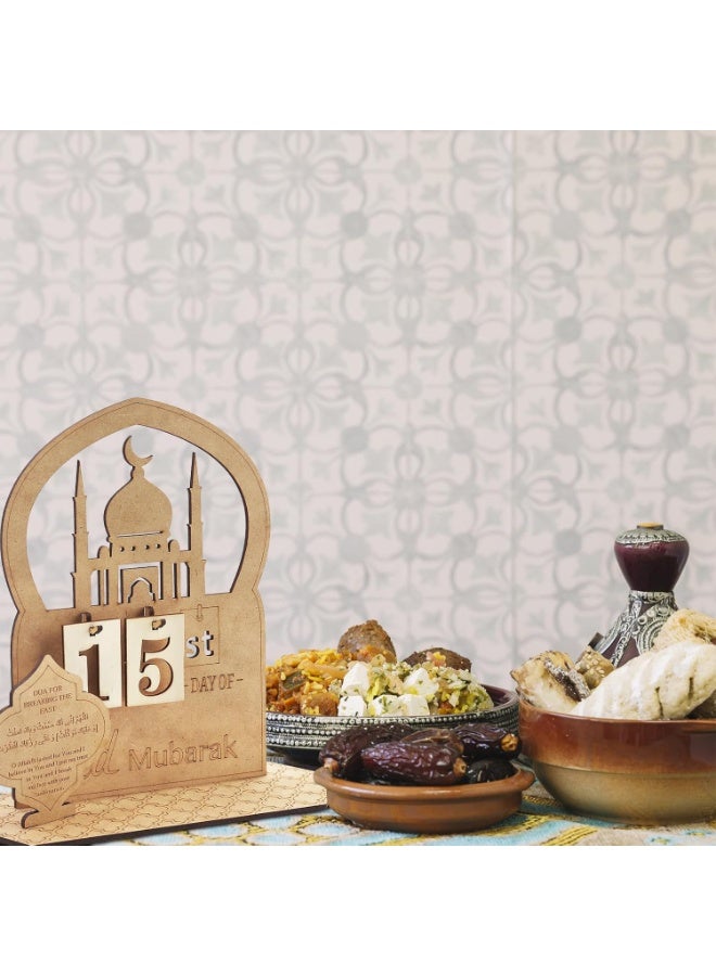 Y&D Ramadan Advent Calendar Countdown Calendars Decorations For Home Table Desktop Ornaments Eid Gift - Image 4