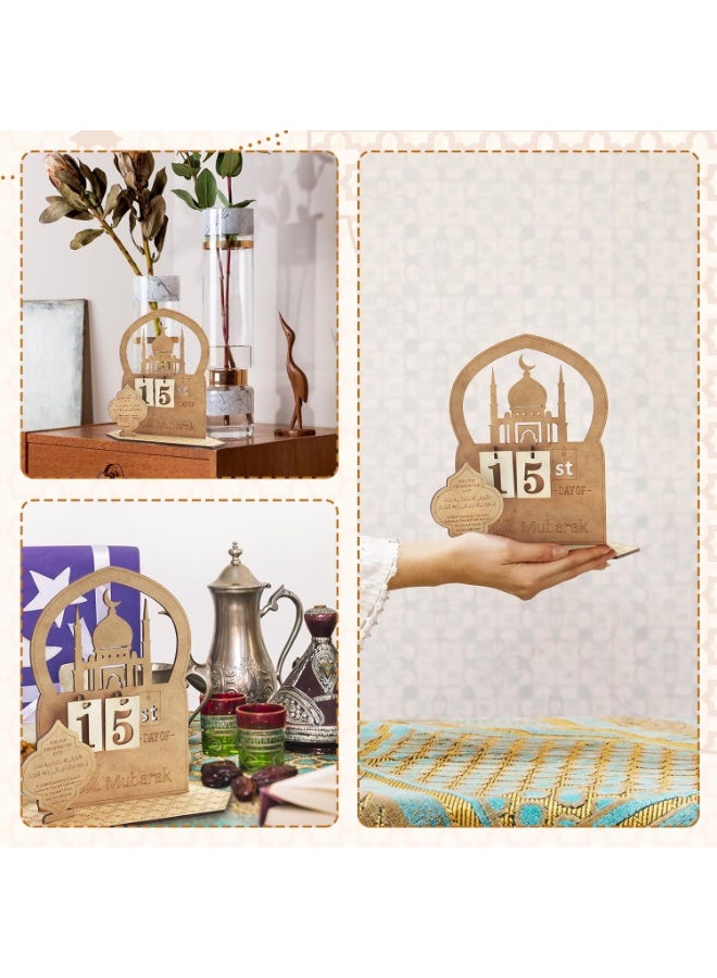 Y&D Ramadan Advent Calendar Countdown Calendars Decorations For Home Table Desktop Ornaments Eid Gift - Image 5