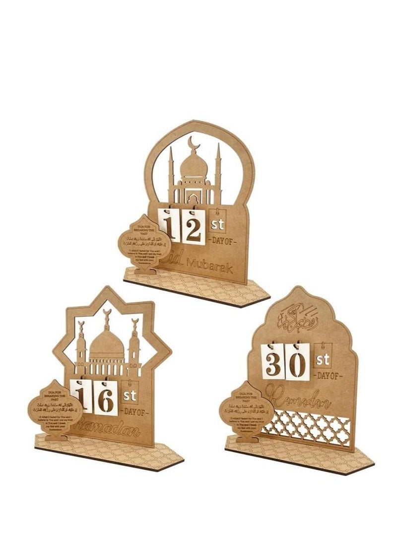 Ramadan Advent Calendar Countdown Calendars Decorations For Home Table Desktop Ornaments Eid Gift