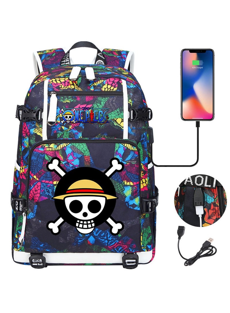 Printed Youth Large Capacity Men's and Women's Shoulders