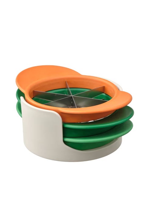 Fruit cutter set of 4 mixed colours